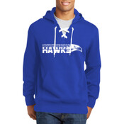SE- Star - Lace Up Pullover Hooded Sweatshirt - SE
