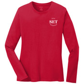 HVAC - Ladies Long Sleeve 5.4 oz 100% Cotton T Shirt - SE