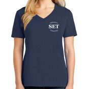 Automotive Technology - - Ladies 5.4 oz 100% Cotton V Neck T Shirt - SE
