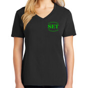 Natural & Life Sciences - Ladies 5.4 oz 100% Cotton V Neck T Shirt - SE