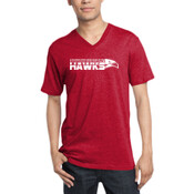Hawk - Mens Perfect Weight ® V Neck Tee