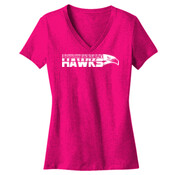 Hawk - Ladies Perfect Weight ® V Neck Tee - SE