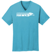 Hawk - Mens 5.4 oz 100% Cotton V Neck T Shirt - SE