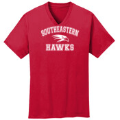 SE- Hawk  - Mens 5.4 oz 100% Cotton V Neck T Shirt - SE
