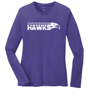 SW - Hawk - Ladies Long Sleeve 5.4 oz 100% Cotton T Shirt - SE