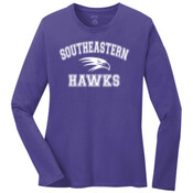 SE- Hawk  - Ladies Long Sleeve 5.4 oz 100% Cotton T Shirt - SE